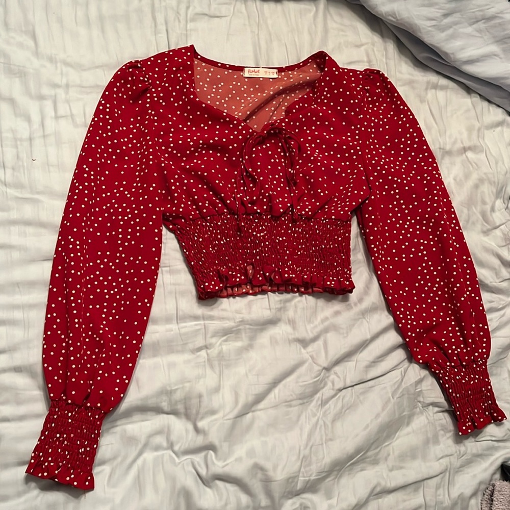ROMWE, small, cropped long sleeve